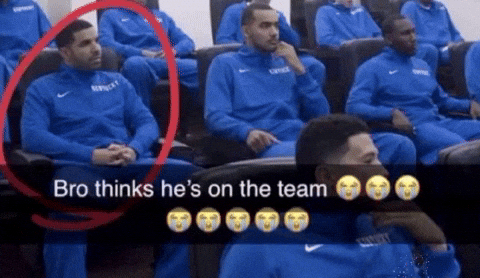 Bro thinks he's on the team