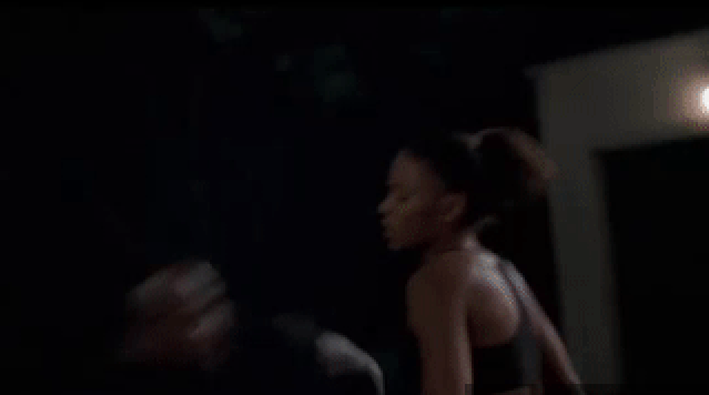 Monica getting dunked on in Love and Basketball
